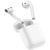 Наушники беспроводные Hoco EW02, TWS, вкладыши, Bluetooth 5.1, 30/350 мАч, белые
