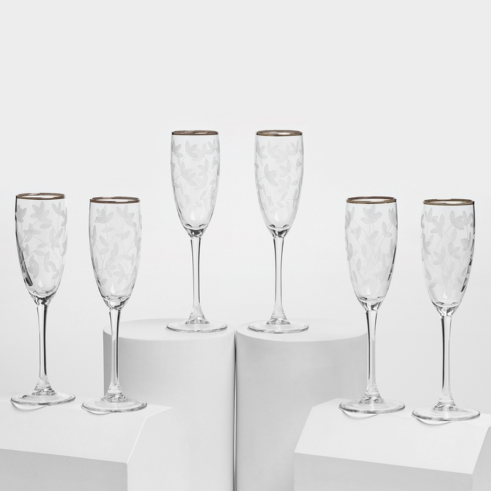 Набор стеклянных бокалов «Весна», 170 мл, 6 шт Набор стеклянных бокалов «Весна», 170 мл, 6 шт