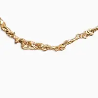 Колье "Мятое" тонкое, цвет золото 35см+ удл Колье "Мятое" тонкое, цвет золото 35см+ удл