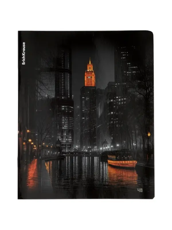 Тетрадь 48 листов в клетку ErichKrause Urban Lights, МИКС