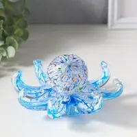 Сувенир стекло "Осьминог" под муранское стекло 15,5х15,5х8,5 см