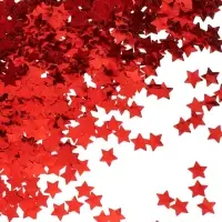 Конфетти «Звезда» красные, металлик, 1.5 см, 50 г