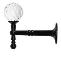 Крючок - держатель для штор на стену CAPPIO KS043, металлический, цвет черный, 2 шт Крючок - держатель для штор на стену CAPPIO KS043, металлический, цвет черный, 2 шт