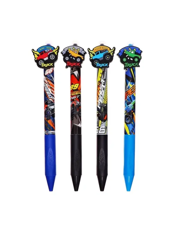 Стираемая ручка Yalong &laquo;Машина&raquo;, гелевая, автоматическая, синий стержень, узел 0.5 мм, МИКС