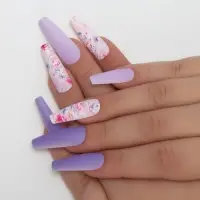 Накладные ногти &laquo;Весна&raquo;, 12 шт., с клеевыми пластинами, форма балерина, разноцветные