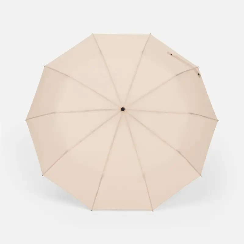 Зонт складной Cloudburst в подарочной упаковке, бежевый Зонт складной Cloudburst в подарочной упаковке, бежевый