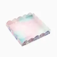 Коробка для печенья, кондитерская упаковка с пластиковой крышкой, &laquo;Нежность&raquo;, 18&times;18&times;3 см