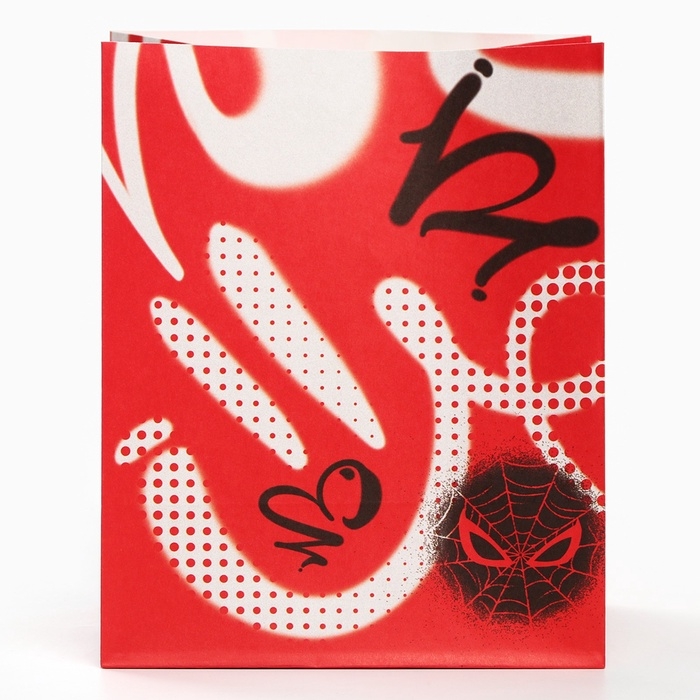 Набор крафтовых пакетов со стикерами, Человек-паук, 18х22х12 см Набор крафтовых пакетов со стикерами, Человек-паук, 18х22х12 см