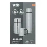 VETTA Набор походный (термос 1л "Буллет" + термос суповой 750мл + кружка 300мл) в сумке