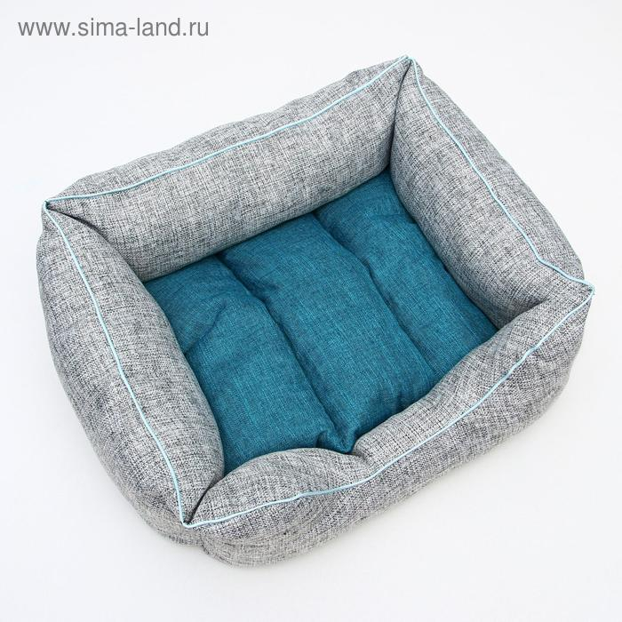 Лежанка  Лежанка "Лофт №2", 50 х 42 х 20 см, синяя