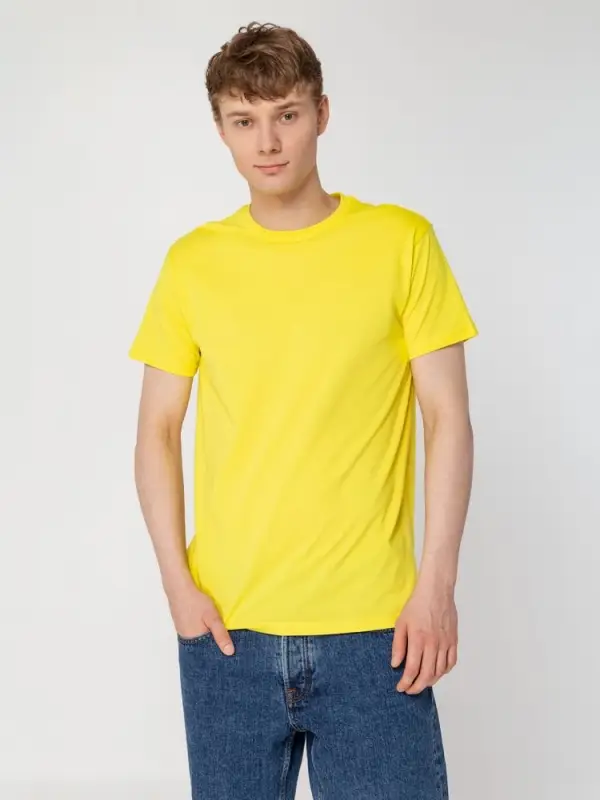 Футболка унисекс T-bolka 160, желтая, размер S Футболка унисекс T-bolka 160, желтая, размер S