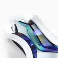 Очки для плавания ONLYTOP, набор носовых перемычек, белые, линзы жёлтые