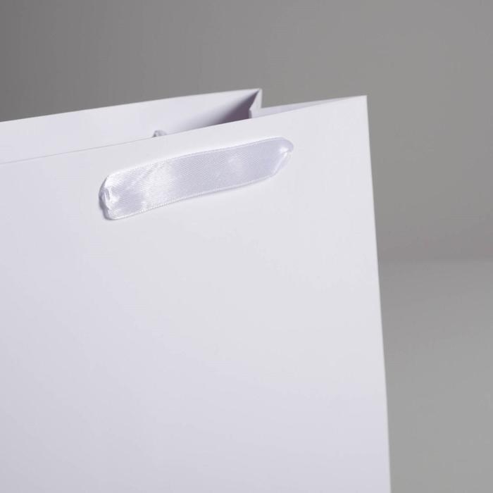 Пакет подарочный, упаковка, «Белый», 26 х 32 х 12 см