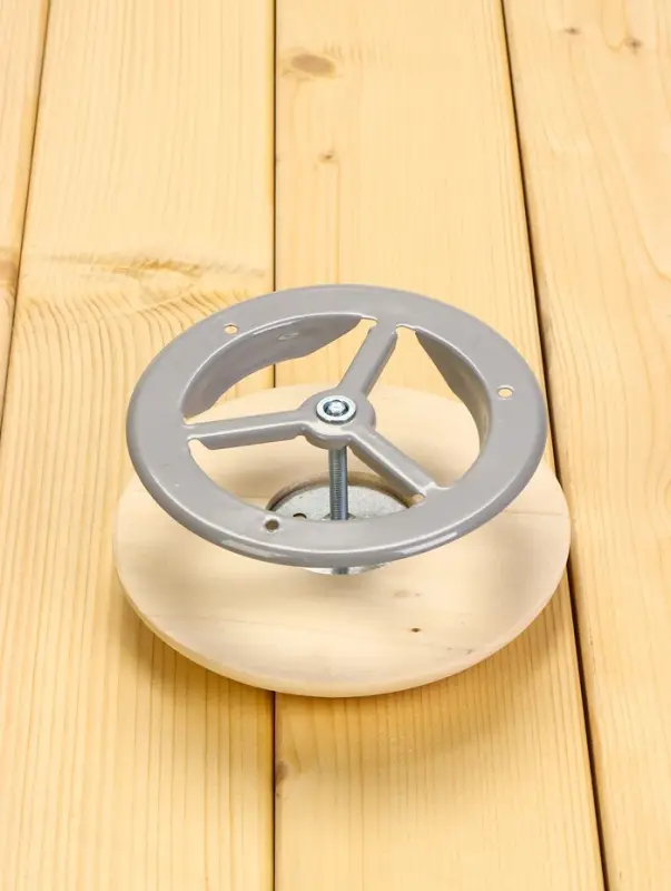 Вентиляционный клапан, липа, d=100 мм, металлическое основание, &laquo;Добропаровъ&raquo;