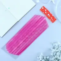 Подарочный бант - шар №10 &laquo;Полоски&raquo;, ярко - розовый, для упаковки подарков