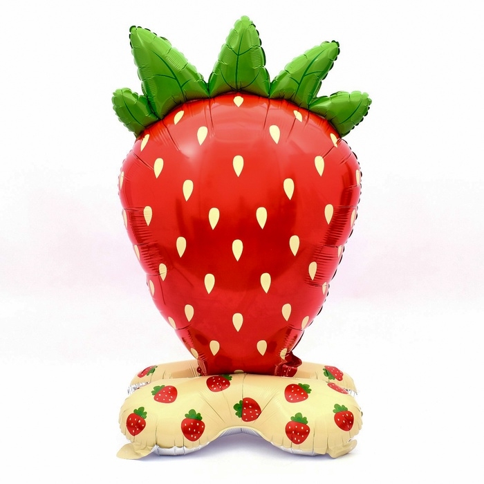 Шар фольгированный 46 Шар фольгированный 46" "Клубника", на подставке