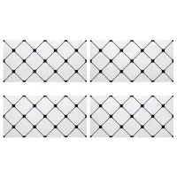 Стеновая панель самоклеящаяся TAKE IT EASY &laquo;Ромб&raquo;, 300&times;600 мм, цвет белый, 10 шт.