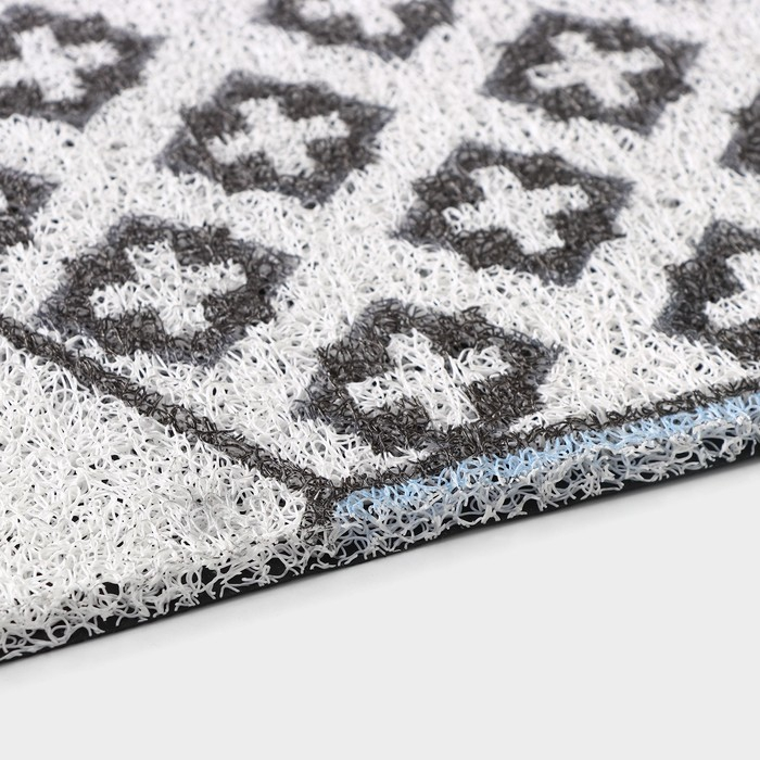 Коврик придверный грязезащитный Доляна «Геометрия», вырезной, 80×120 см Коврик придверный грязезащитный Доляна «Геометрия», вырезной, 80×120 см