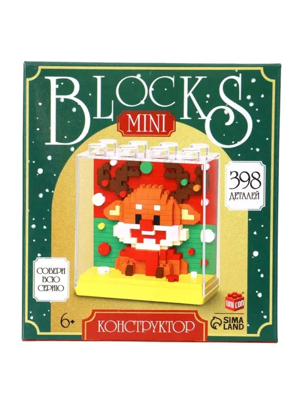 UNICON Конструктор "Mini Blocks", 398 деталей, олененок