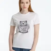Футболка женская Bear, белая, размер S