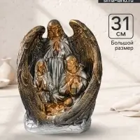 Фигура гипс &laquo;Ангел хранитель&raquo;, бронза с золотом, 31&times;23&times;15 см