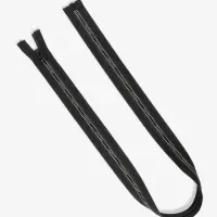 Молния &laquo;Трактор&raquo;, №5, разъёмная, замок автомат, 80 см, чёрная, белая, жёлтая