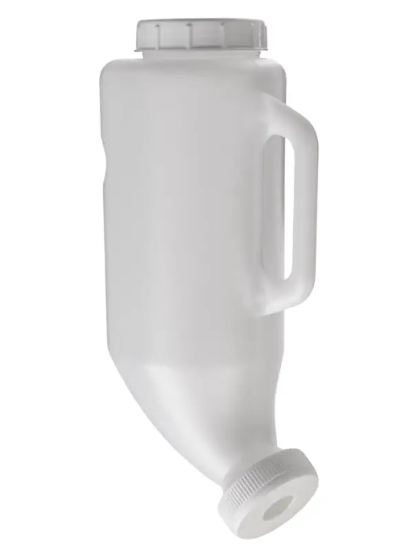 Бутылка для выпойки телят, 2 л, с ручкой, с крышкой, пластик, белая