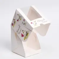 Пасхальная коробочка с окном «Курочка», 12.5×9.5×9.5 см