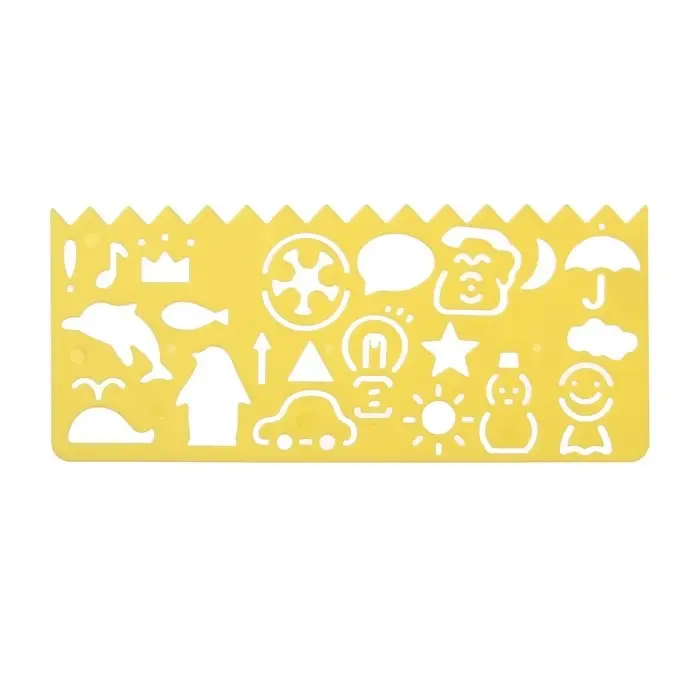 Набор пластиковых трафаретов Набор пластиковых трафаретов "Фигурки", 4 штуки, МИКС