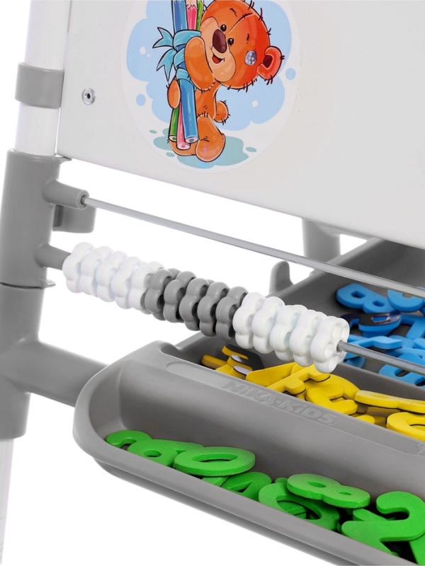 Доска знаний-мольберт 2 двусторонний ДЗМ2/СР серый