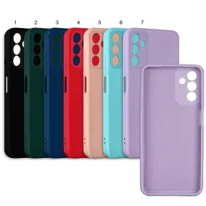 Чехол для Samsung A04S цветной силикон
