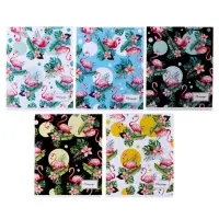 Тетрадь 36 листов в клетку, Calligrata «Фламинго», обложка мелованный картон, МИКС Тетрадь 36 листов в клетку, Calligrata «Фламинго», обложка мелованный картон, МИКС