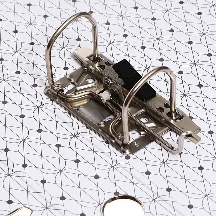 Папка-регистратор А4, 50 мм, ПВХ, тиснение &laquo;лен&raquo;, металлическая окантовка, карман на корешок, собранная, красная