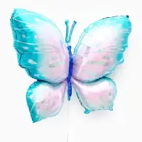 Воздушные шары фольгированные, &laquo;Разноцветные бабочки&raquo;, набор  3 шт