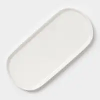 Блюдо сервировочные Magistro White Snow, 21&times;10&times;1 см, фарфор, белое