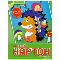 Картон цветной 10цв 10л А5 ХОББИ ТАЙМ 2вида 11-510-293