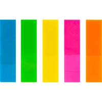 Клейкие закладки пласт. Выбор есть неон 45х12мм 5цв по 25л