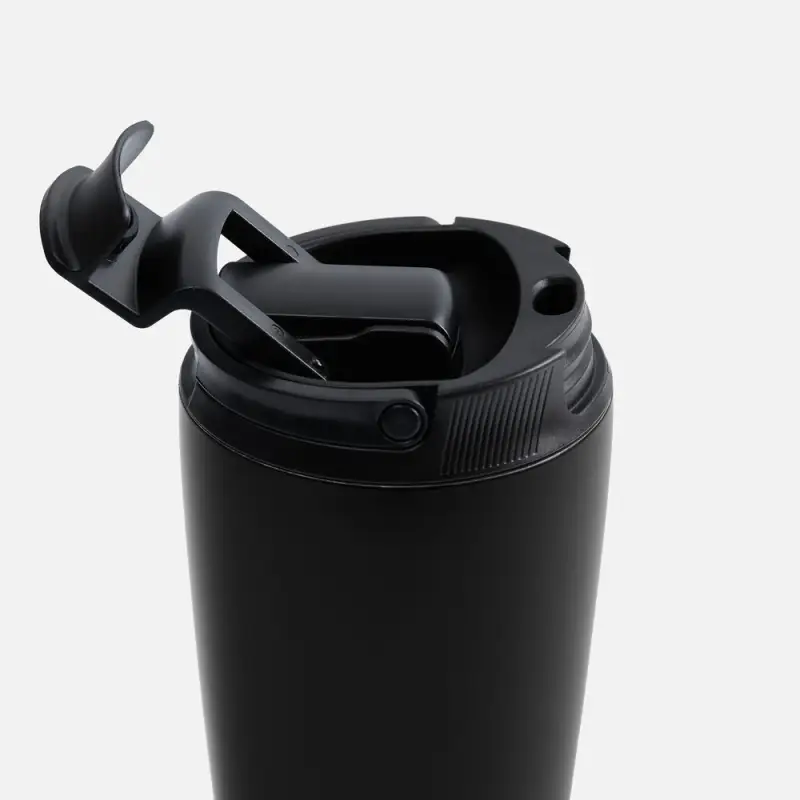 Термостакан с двумя поильниками Duetta, черный Термостакан с двумя поильниками Duetta, черный