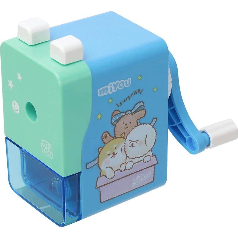 Точилка механическая Deli E0739 MiYou, 1 отв.,пластик,без струбцины ассорти