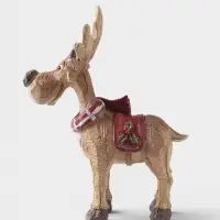Фигурка новогодняя &laquo;Лосик в красном шарфике&raquo;, полистоун, 14.5&times;8.5&times;18 см