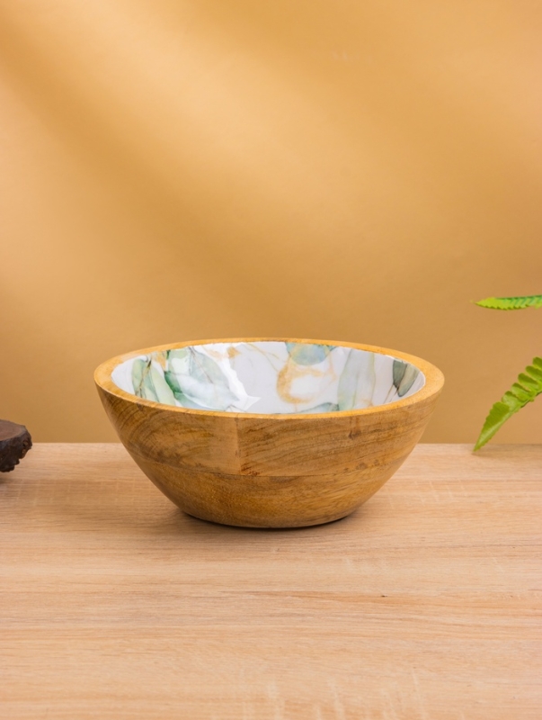 Миска Миска "Листья" дерево манго 17,5х17,5х6,5 см