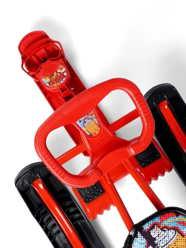 Снегокат &laquo;Тимка спорт 4-1 Граффити&raquo;, ТС4-1/GR, со спинкой и ремнём безопасности