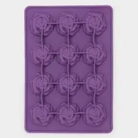 Форма для кондитерских украшений Доляна &laquo;Розочки&raquo;, силикон, 20.7&times;14.3&times;1.3 см, 12 ячеек, МИКС