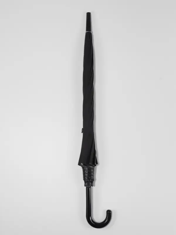 Зонт полуавтоматический &laquo;Однотон&raquo;, 8 спиц, R=46/54 см, d=92 см, чёрный