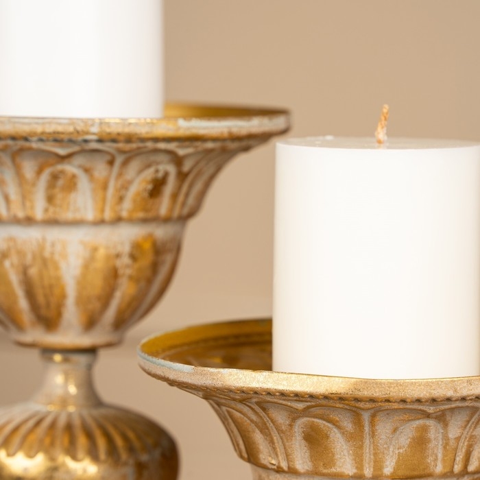 Подсвечник металл «Ярусы» для одной свечи 16 х 16 х 25 см