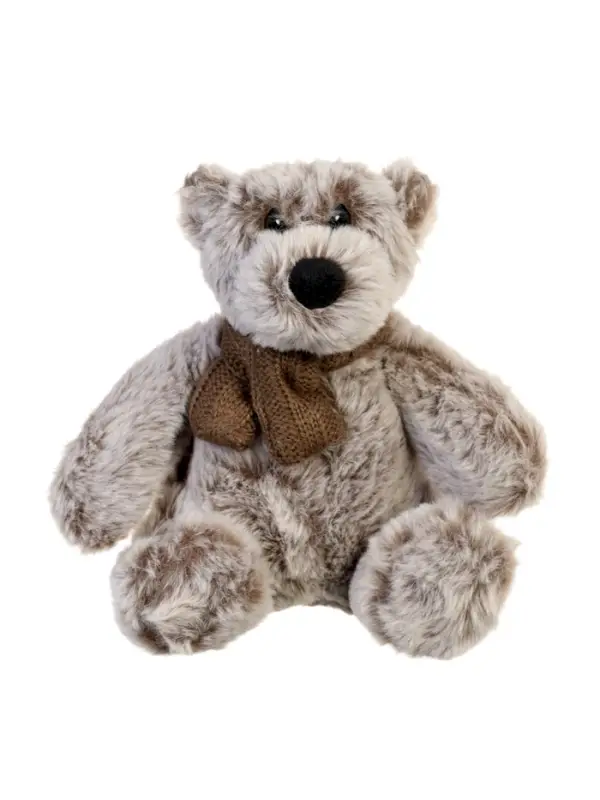 Мягкая игрушка Мягкая игрушка "Мишка" в коричневом шарфике, 18 см