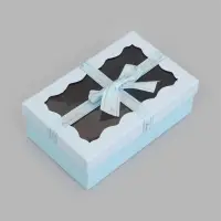 Набор подарочных коробок 3 в 1, прямоугольные с окном 23&times;16&times;9.5 21&times;14&times;8.0 19&times;12&times;6.5 см