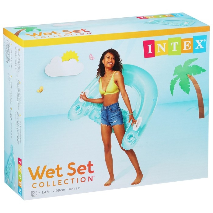 Кресло для плавания «Бумеранг», 152 х 99 см, цвета МИКС, 58859NP INTEX Кресло для плавания «Бумеранг», 152 х 99 см, цвета МИКС, 58859NP INTEX