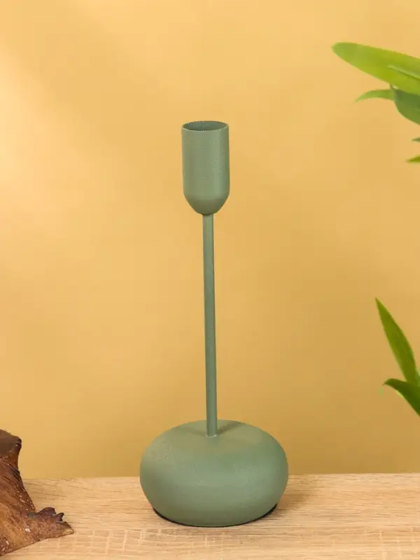 Подсвечник на 1 свечу текстурный  Подсвечник на 1 свечу текстурный "Болотный" 8х8х20 см