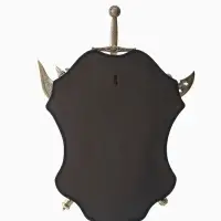 Панно на стену &laquo;Геральдика. Конь и лев с доспехами&raquo;, декор настенный, щит декоративный